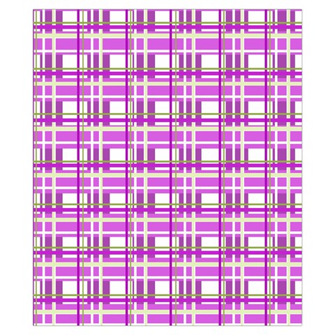 Purple plaid pattern Drawstring Pouches (XS)  from ArtsNow.com Front