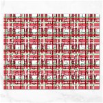 Red plaid pattern Rectangular Jigsaw Puzzl