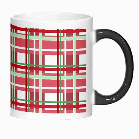 Red plaid pattern Morph Mugs from ArtsNow.com Right