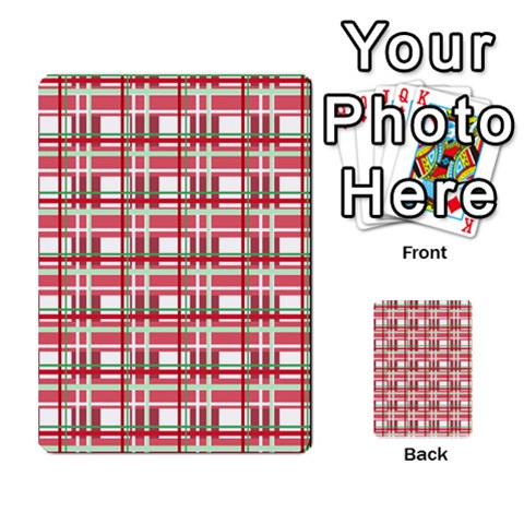 Red plaid pattern Multi Back 9