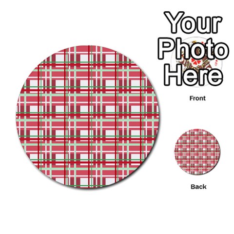 Red plaid pattern Multi Back 1