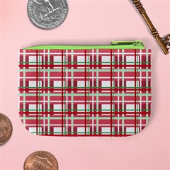 Red plaid pattern Mini Coin Purses from ArtsNow.com Back