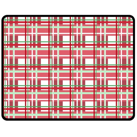 Red plaid pattern Double Sided Fleece Blanket (Medium)  from ArtsNow.com 58.8 x47.4  Blanket Back