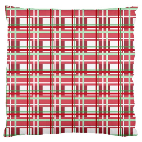 Red plaid pattern Standard Flano Cushion Case (Two Sides) from ArtsNow.com Back