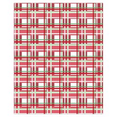 Red plaid pattern Drawstring Pouches (Extra Large) from ArtsNow.com Front