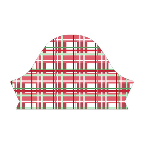 Red plaid pattern Short Sleeve V Left Sleeve