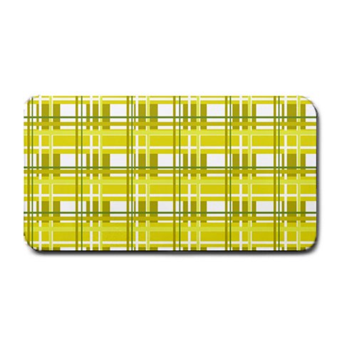 Yellow plaid pattern Medium Bar Mats from ArtsNow.com 16 x8.5  Bar Mat