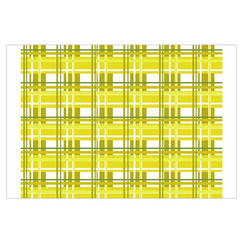 Yellow plaid pattern Samsung Galaxy Note 4 Case (Black) from ArtsNow.com Front