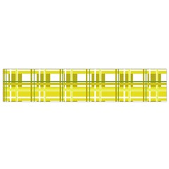 Yellow plaid pattern Flano Scarf (Small) from ArtsNow.com Front