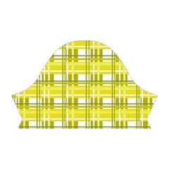 Yellow plaid pattern Short Sleeve V Right Sleeve