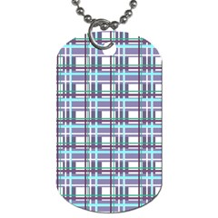 Decorative plaid pattern Dog Tag (Two Sides) from ArtsNow.com Front