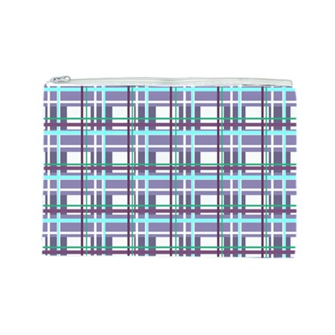 Decorative plaid pattern Cosmetic Bag (Large)  from ArtsNow.com Front