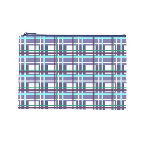 Decorative plaid pattern Cosmetic Bag (Large)  from ArtsNow.com Front