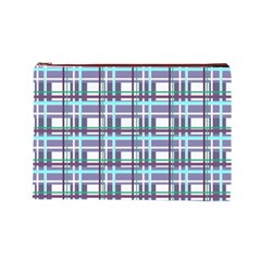 Decorative plaid pattern Cosmetic Bag (Large)  from ArtsNow.com Front