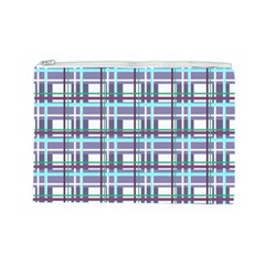 Decorative plaid pattern Cosmetic Bag (Large)  from ArtsNow.com Front