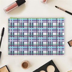 Decorative plaid pattern Cosmetic Bag (Large)  from ArtsNow.com Front