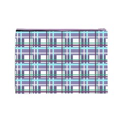 Decorative plaid pattern Cosmetic Bag (Large)  from ArtsNow.com Back