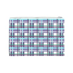 Decorative plaid pattern Cosmetic Bag (Large)  from ArtsNow.com Back