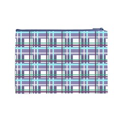 Decorative plaid pattern Cosmetic Bag (Large)  from ArtsNow.com Back