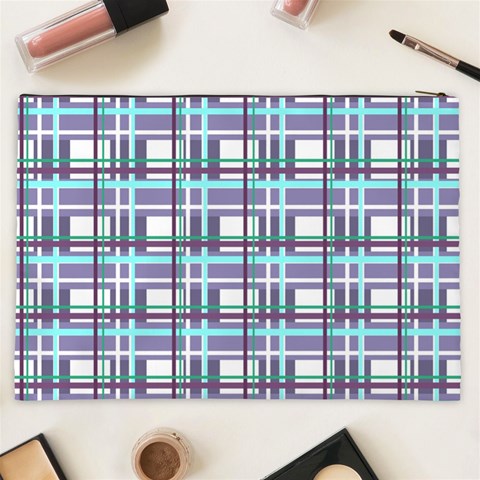 Decorative plaid pattern Cosmetic Bag (XXL)  from ArtsNow.com Back