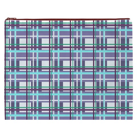 Decorative plaid pattern Cosmetic Bag (XXXL)  from ArtsNow.com Front