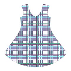 Decorative plaid pattern Short Sleeve V Front