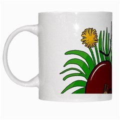 Boot in the grass White Mugs from ArtsNow.com Left