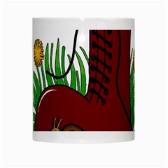 Boot in the grass White Mugs from ArtsNow.com Center