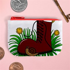 Boot in the grass Mini Coin Purses from ArtsNow.com Front