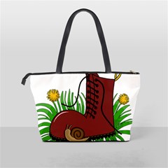 Boot in the grass Shoulder Handbags from ArtsNow.com Back