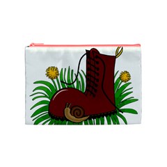 Boot in the grass Cosmetic Bag (Medium)  from ArtsNow.com Front