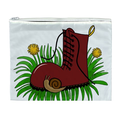 Boot in the grass Cosmetic Bag (XL) from ArtsNow.com Front