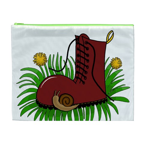 Boot in the grass Cosmetic Bag (XL) from ArtsNow.com Front