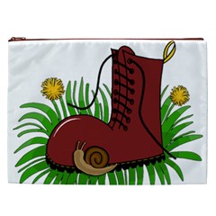 Boot in the grass Cosmetic Bag (XXL)  from ArtsNow.com Front