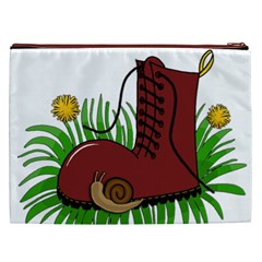 Boot in the grass Cosmetic Bag (XXL)  from ArtsNow.com Back