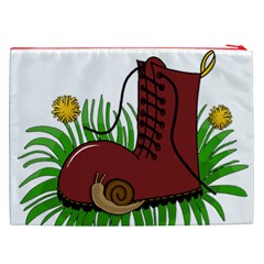 Boot in the grass Cosmetic Bag (XXL)  from ArtsNow.com Back