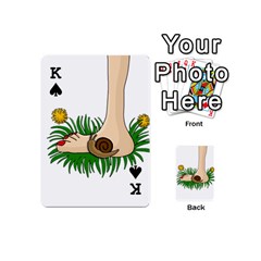 King Barefoot in the grass Playing Cards 54 (Mini)  from ArtsNow.com Front - SpadeK