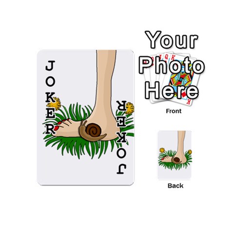 Barefoot in the grass Playing Cards 54 (Mini)  from ArtsNow.com Front - Joker1