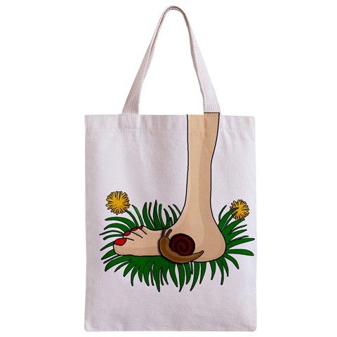 Barefoot in the grass Zipper Classic Tote Bag from ArtsNow.com Back