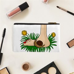 Barefoot in the grass Cosmetic Bag (XS) from ArtsNow.com Back