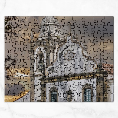 Exterior Facade Antique Colonial Church Olinda Brazil Rectangular Jigsaw Puzzl from ArtsNow.com Front