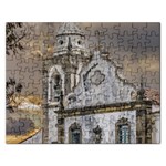 Exterior Facade Antique Colonial Church Olinda Brazil Rectangular Jigsaw Puzzl