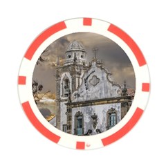 Exterior Facade Antique Colonial Church Olinda Brazil Poker Chip Card Guards from ArtsNow.com Front