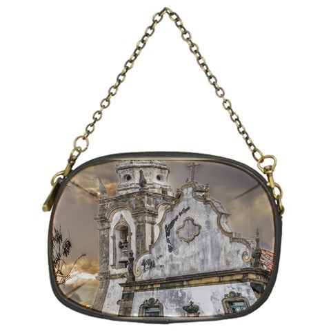 Exterior Facade Antique Colonial Church Olinda Brazil Chain Purses (One Side)  from ArtsNow.com Front