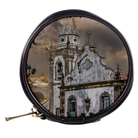 Exterior Facade Antique Colonial Church Olinda Brazil Mini Makeup Bags from ArtsNow.com Back