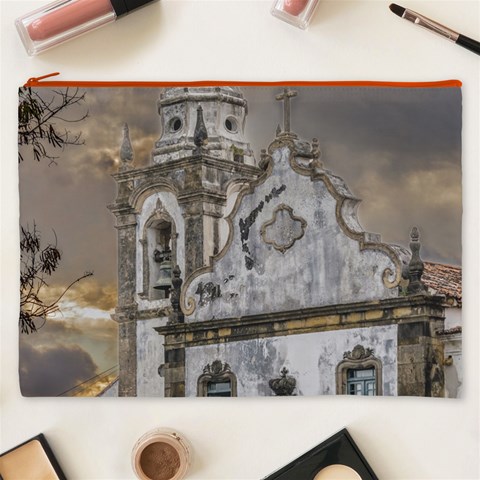 Exterior Facade Antique Colonial Church Olinda Brazil Cosmetic Bag (XXXL)  from ArtsNow.com Front