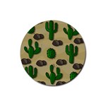 Cactuses Rubber Coaster (Round) 