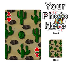 Ace Cactuses Playing Cards 54 Designs  from ArtsNow.com Front - HeartA