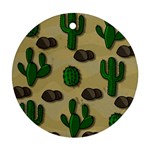 Cactuses Round Ornament (Two Sides) 