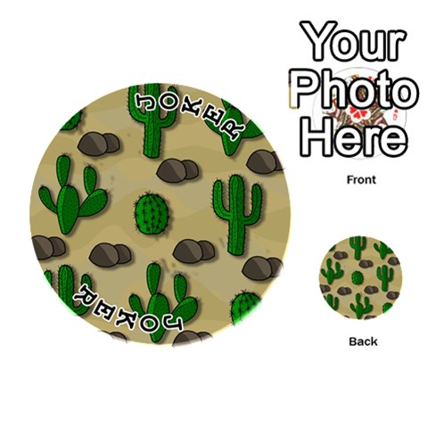 Cactuses Playing Cards 54 (Round)  from ArtsNow.com Front - Joker1